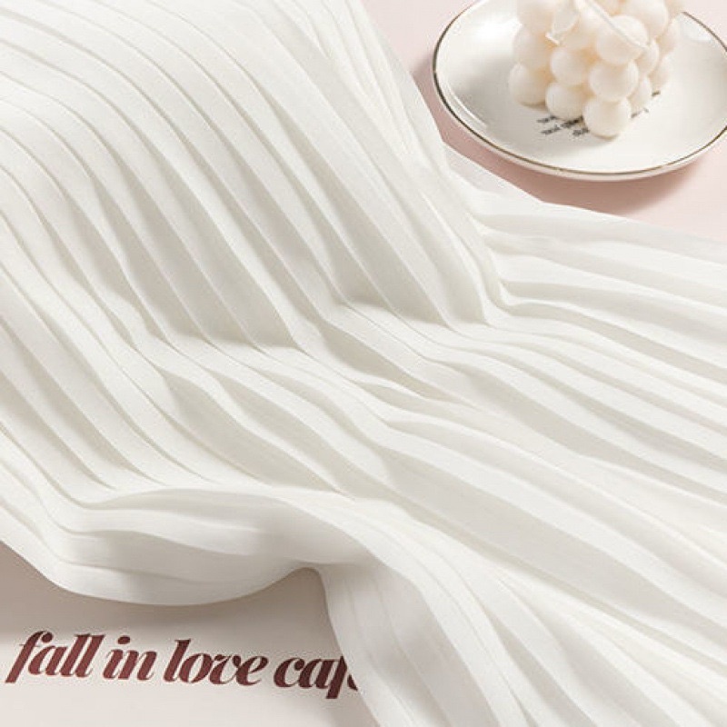 Chân váy voan dập ly dáng dài xoè QC - Lumii