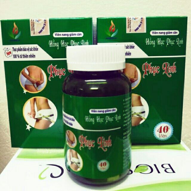 ✅[CHÍNH HÃNG] Viên uống giảm cân Hồng Hạc Phục Linh (lọ x40 viên) | BigBuy360 - bigbuy360.vn