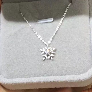 Dây chuyền bạc 🎀FREESHIP🎀 Vòng cổ bạc nữ mặt hoa tuyết