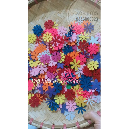 Sét 50 hoa 3,5cm trang trí mầm non, hoa bé ngoan