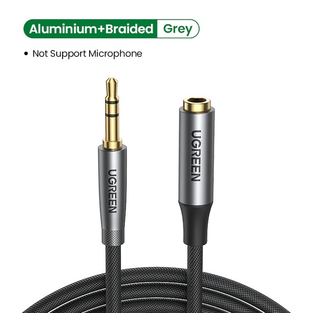 Cáp âm thanh 3.5mm nối dài Ugreen 50214 50238 50241 50242 60311 Chính Hãng AV190 (dây bọc Nylon, đầu Nhôm)