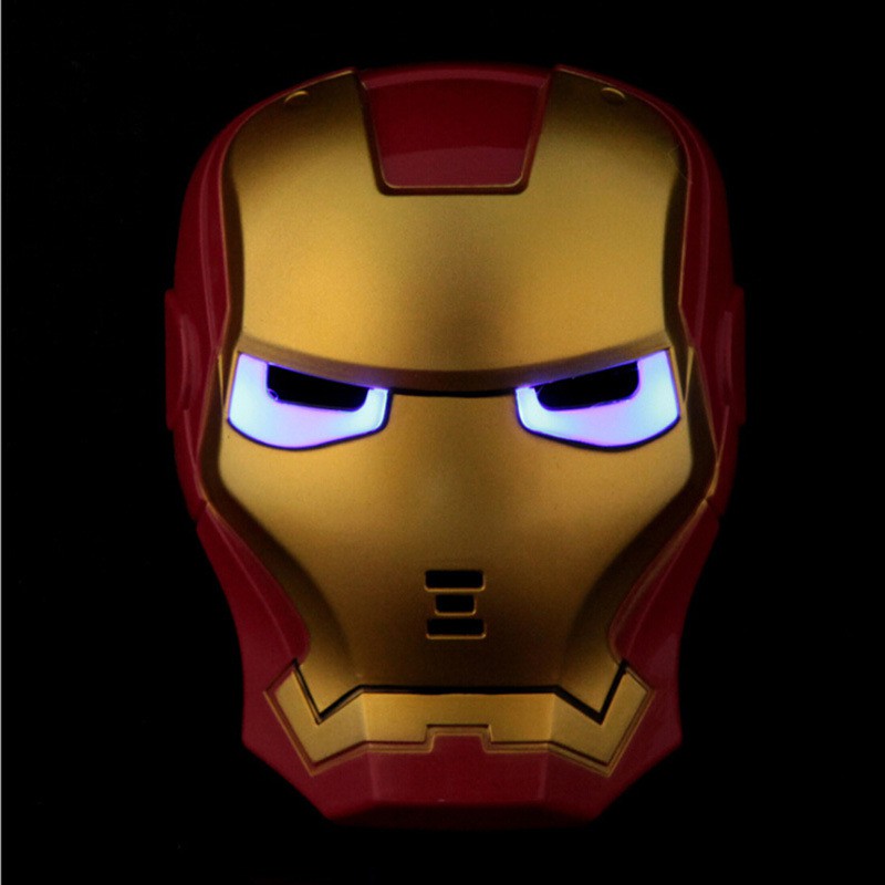 MẶT NẠ phát sáng đội trưởng Mỹ Avengers biệt đội siêu anh hùng Iron man, Spider man, Captain America,Batman