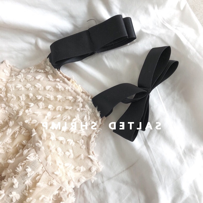 Bộ Đầm Ren Trắng Không Tay Dành Cho Bé Gái