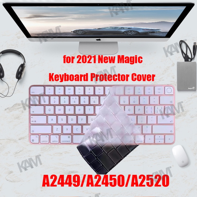 Bàn Phím Kam New 2021 Bằng TPU Trong Suốt / US / EU Siêu Mỏng Cho Apple imac A2449 A2450 A2520
