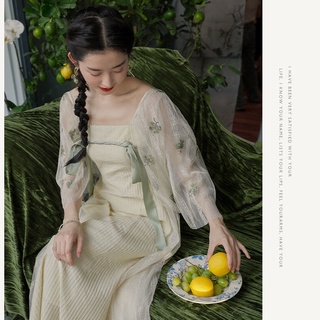 New Traditional Style New Two Sleeve Embroidered Pattern Dress New 2021