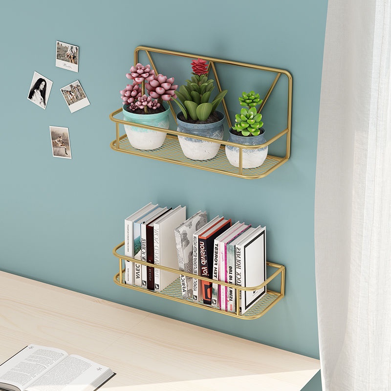 Kệ Đựng Đồ Dùng Gắn Tường Không Đục Lỗ Tiện Dụng Cho Nhà Bếp / Nhà Tắm