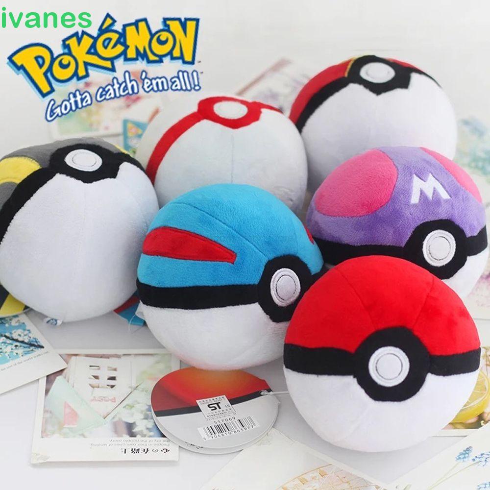 Móc khóa gắn bóng Pokemon nhồi bông mềm mại dễ thương cho bé