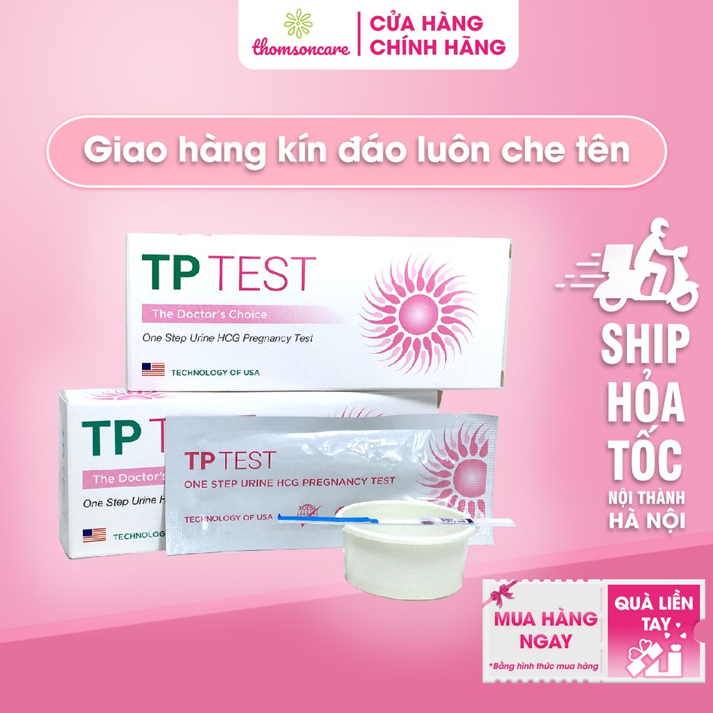 Que thử thai nhanh TP Test - Cho kết quả nhanh, chính xác - Che tên sản phẩm