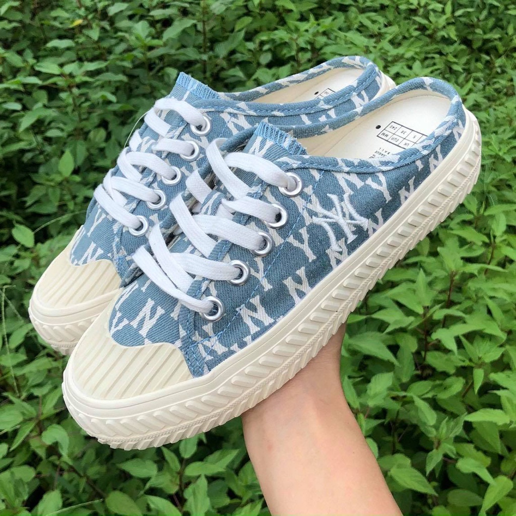 GIÀY MLB ĐẠP GÓT MULE ĐẠP GÓT TRẮNG MONO, ĐẠP GÓT ĐEN MONO, ĐẠP GÓT XANH MONO ,ĐẠP GÓT ĐEN TRƠN