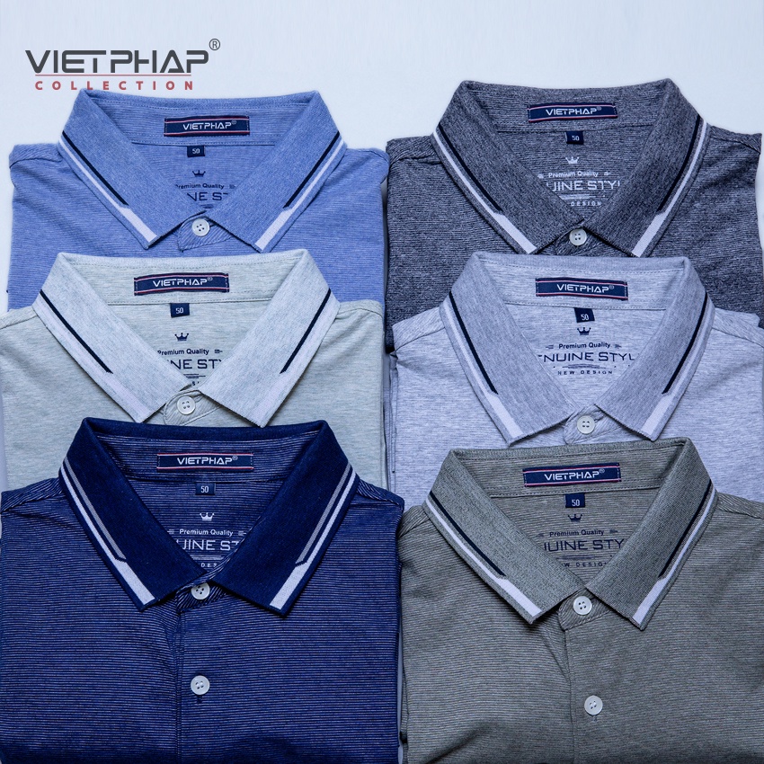 Áo Thun Milan Sọc Nhí Cao Cấp VIỆT PHÁP / Form Luxury - Chất liệu cotton co dãn và thấm hút mồ hôi tốt 30758