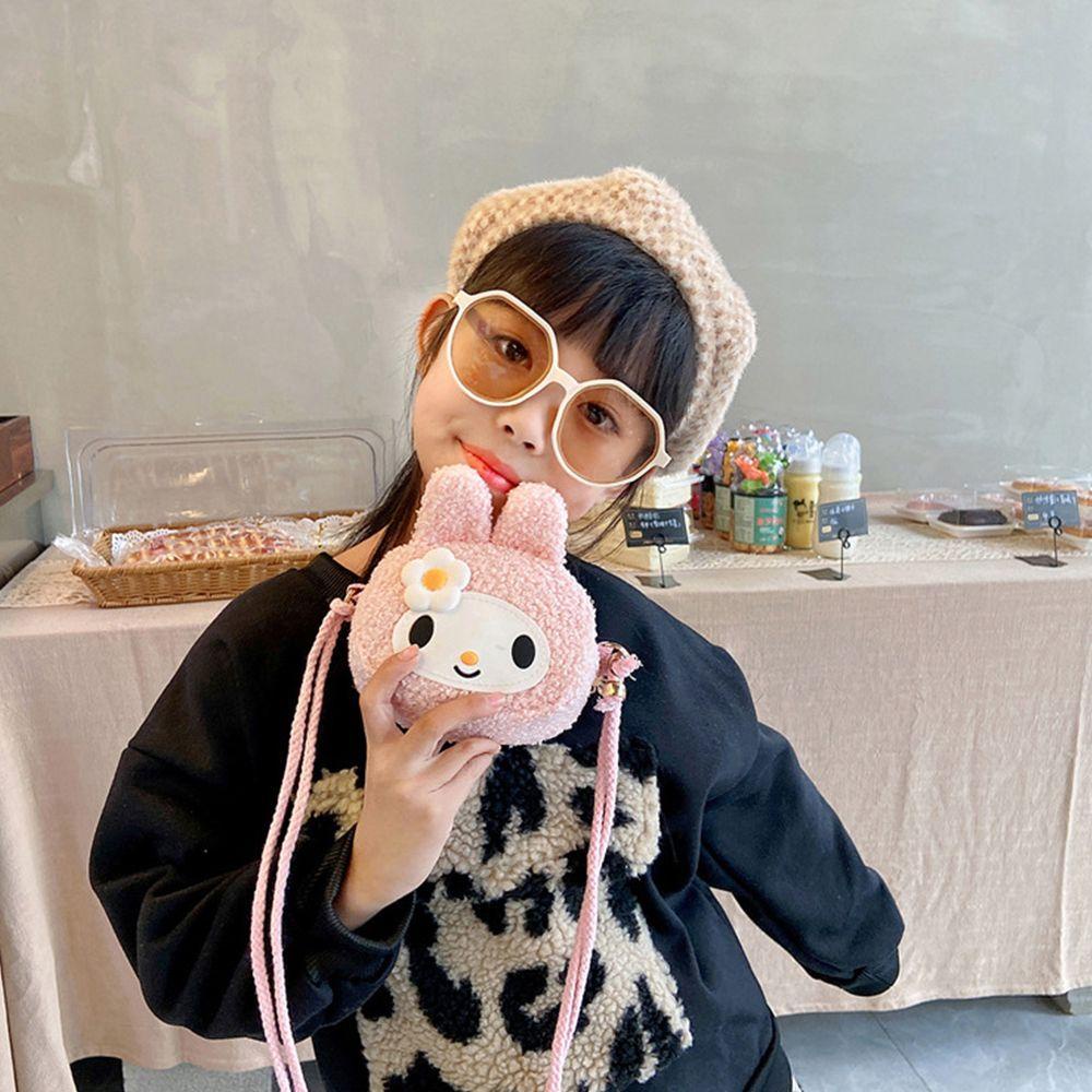 LILYES Túi Đeo Vai Vải Lông Phong Cách Lolita Dễ Phối Đồ Thời Trang Cho Nữ