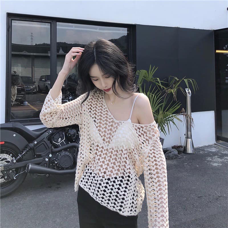 Áo lưới tim đi biển siêu xinh (kèm ảnh thật,video)
