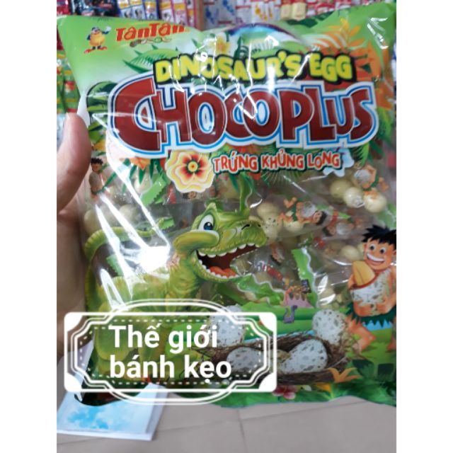 1 Bịch Lớn Trứng Khủng Long ChocoPlus 228gr gồm 30 gói × 5 đến 6 viên