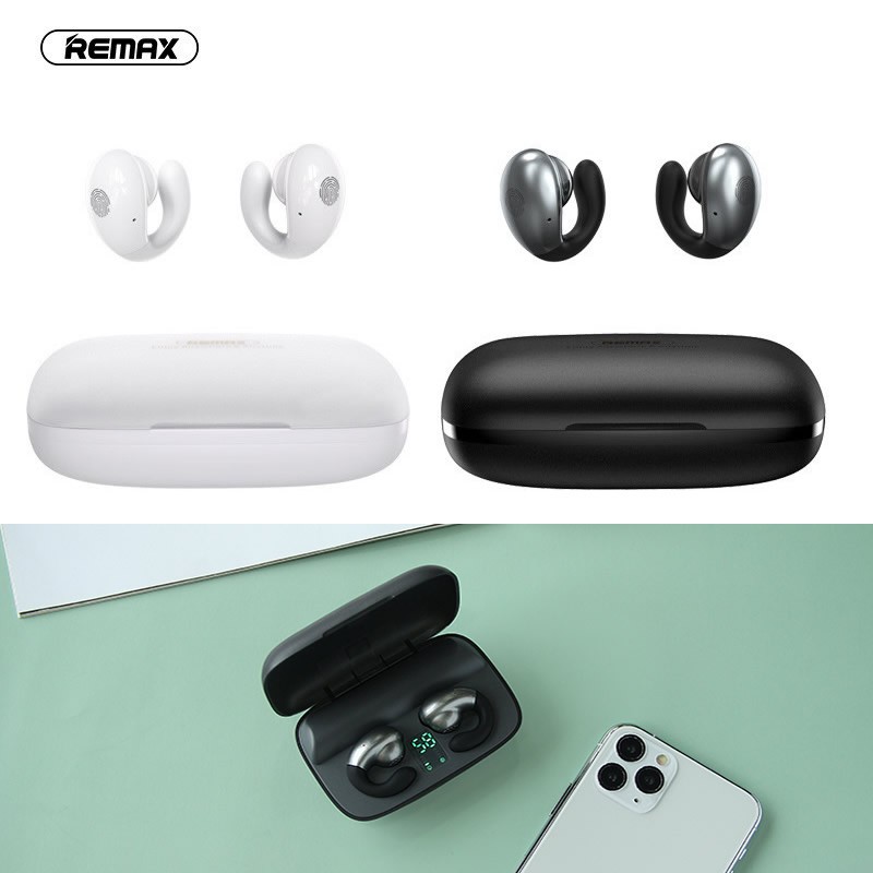 Tai nghe bluetooth remax TWS-17 cảm ứng dock sạc dung lượng pin 1200mAh có đèn led hiển thị phân trăm pin