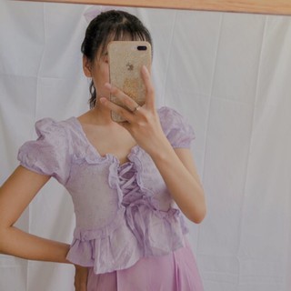 Áo croptop bèo A10