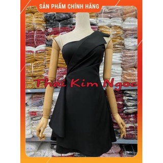 [ HÀNG THIẾT KẾ- CỰC VIP] Đầm dự tiệc lệch vai 1 bên chuổi