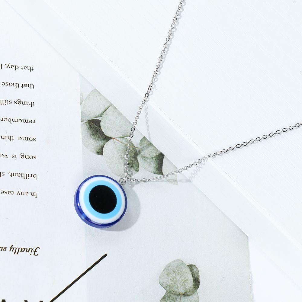 Vòng cổ Mặt Hình Mắt Quỷ Bằng Nhựa Resin Thời Trang