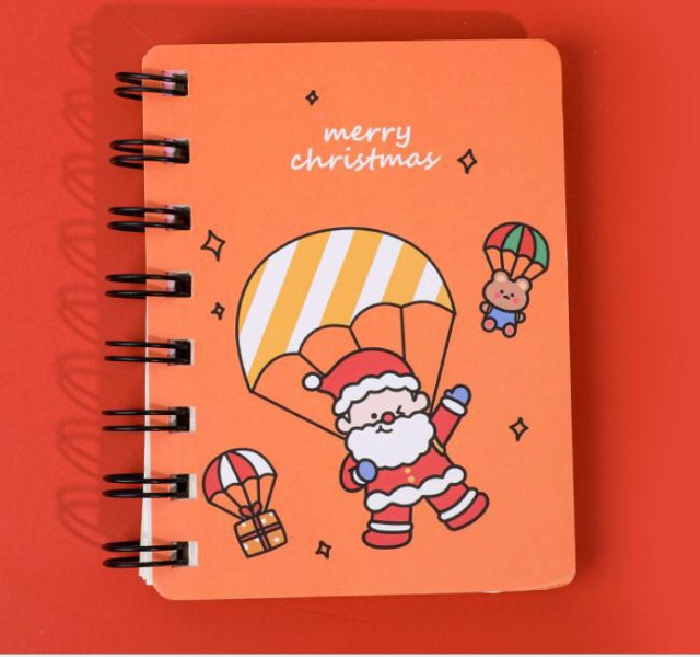 Quà tặng Giáng sinh siêu dễ thương - Sổ mini cầm tay in hình ông già Noel, người tuyết,...cute xinh xỉu