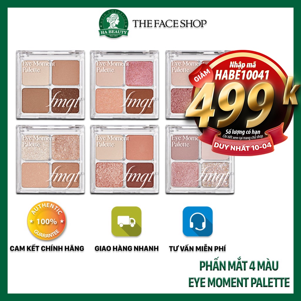 Phấn mắt 4 màu The Face Shop fmgt Eye Moment Palette