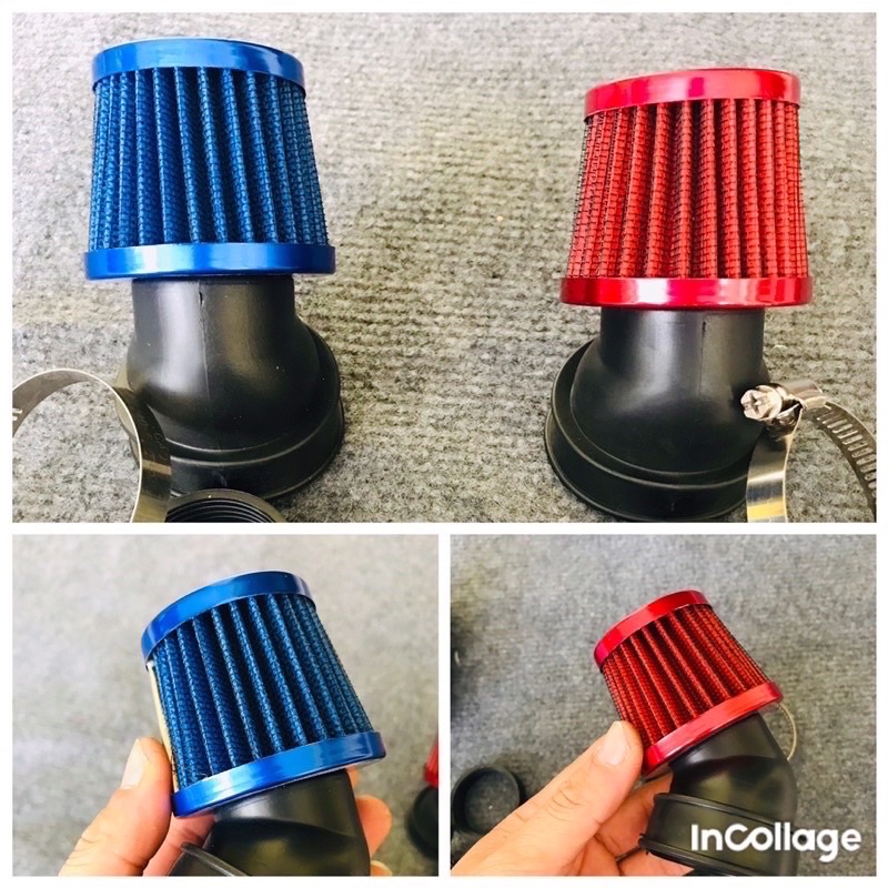 Lọc gió trụ có đệm nối cao su gắn mọi dòng xe phổ thông.