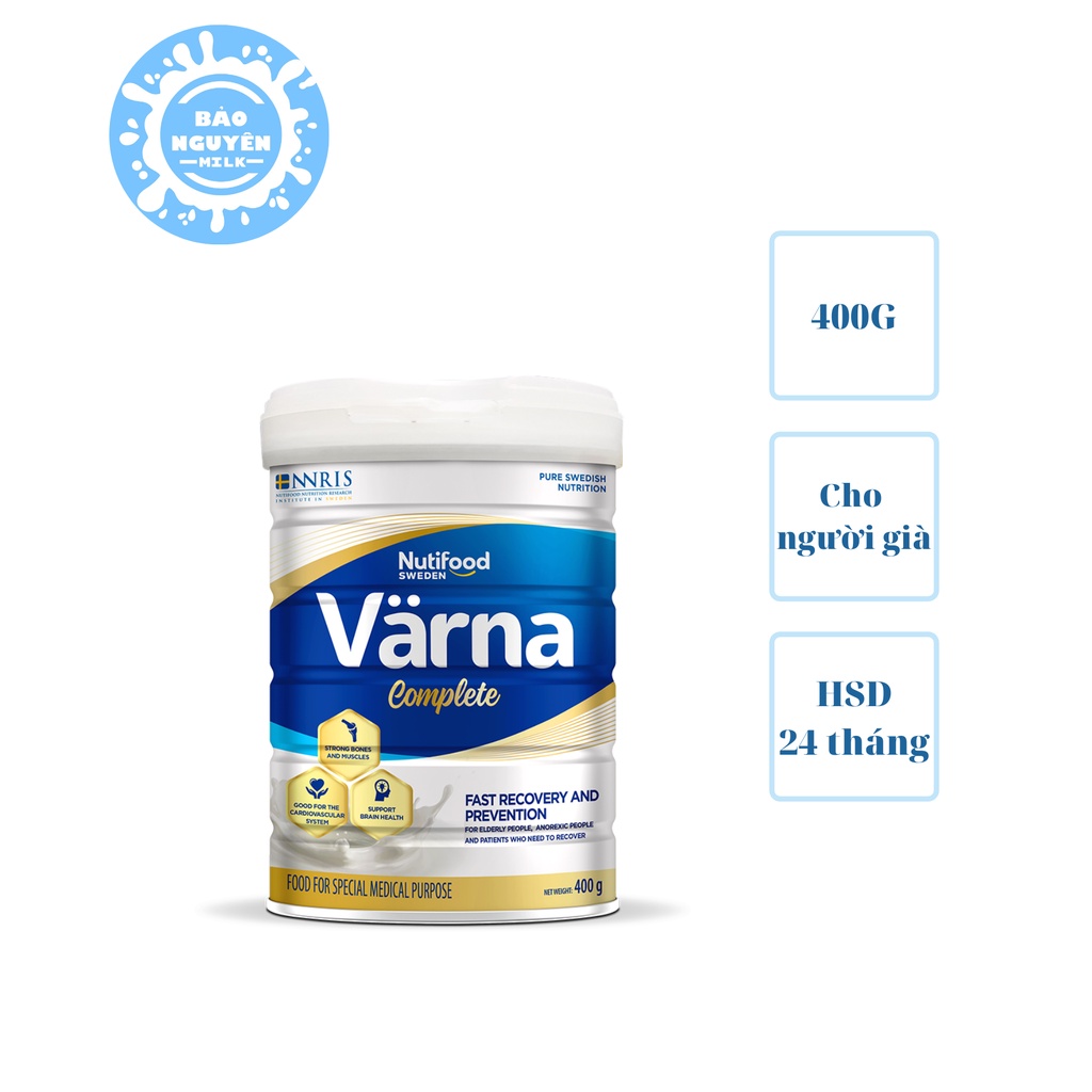 [SỮA CHO NGƯỜI GIÀ] Sữa bột Varna complete 400g