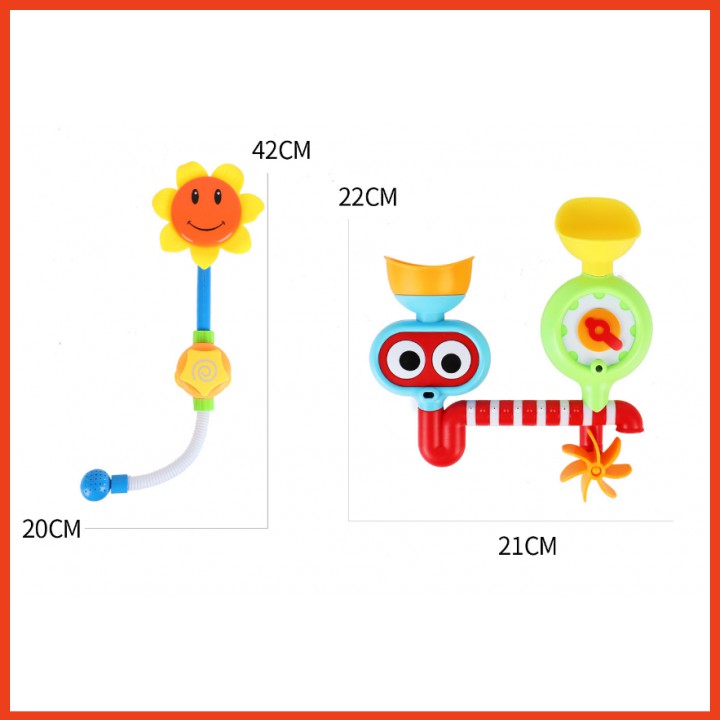 Đồ chơi phòng tắm, hoa và hệ thống phun nước cho bé yêu