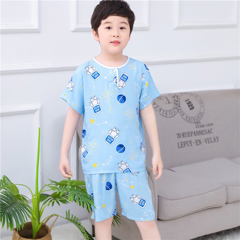 Bộ Đồ Ngủ In Hoạt Hình Dễ Thương Cho Bé Gái