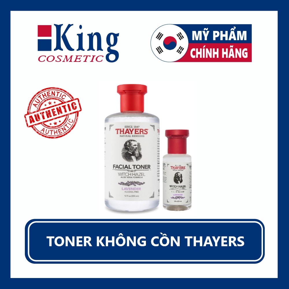 Nước hoa hồng không cồn Thayer hương hoa hồng & hương hoa oải hương - Toner Thayers Rose Petal 355ml