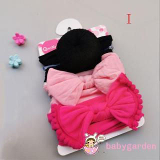 Set 3 Băng Đô Cài Tóc Phối Nơ Cho Bé Gái