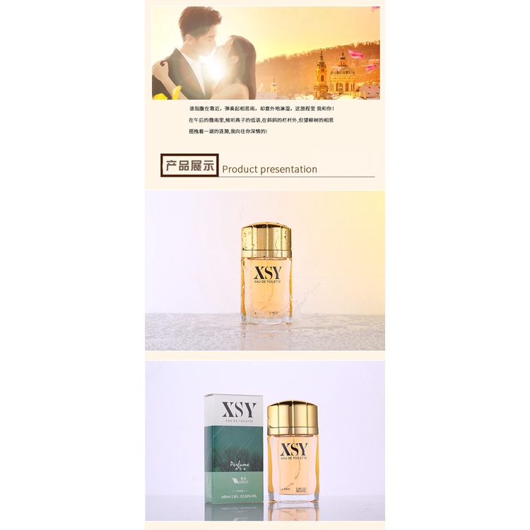 Nước hoa nam XSY EAU DE TOILETTE 80ml  cao cấp chính hãng thơm lâu nam tính đàn ông thể hiện đẳng cấp phái mạnh