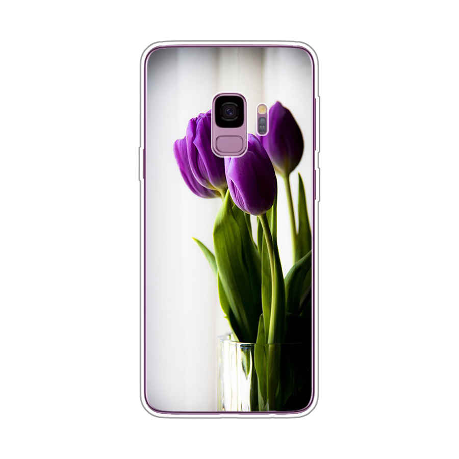 Ốp lưng bảo vệ bằng TPU silicone dẻo hình hoa hướng dương vàng và cúc cho Samsung Galaxy s4 s9 plus s10e s10 plus