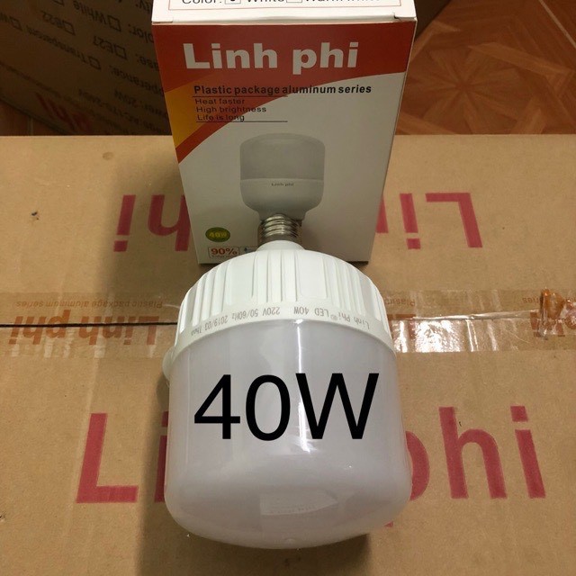 Bóng đèn led bulb trụ 5w, 10w, 15w, 20w, 30w, 40w, 50w, 65w ánh sáng trắng