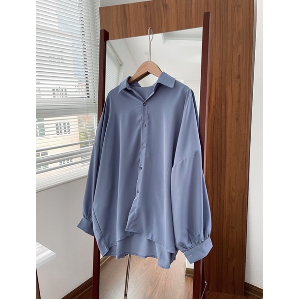 ZENA SHIRT - Áo sơ mi cánh dơi dáng rộng REGEN