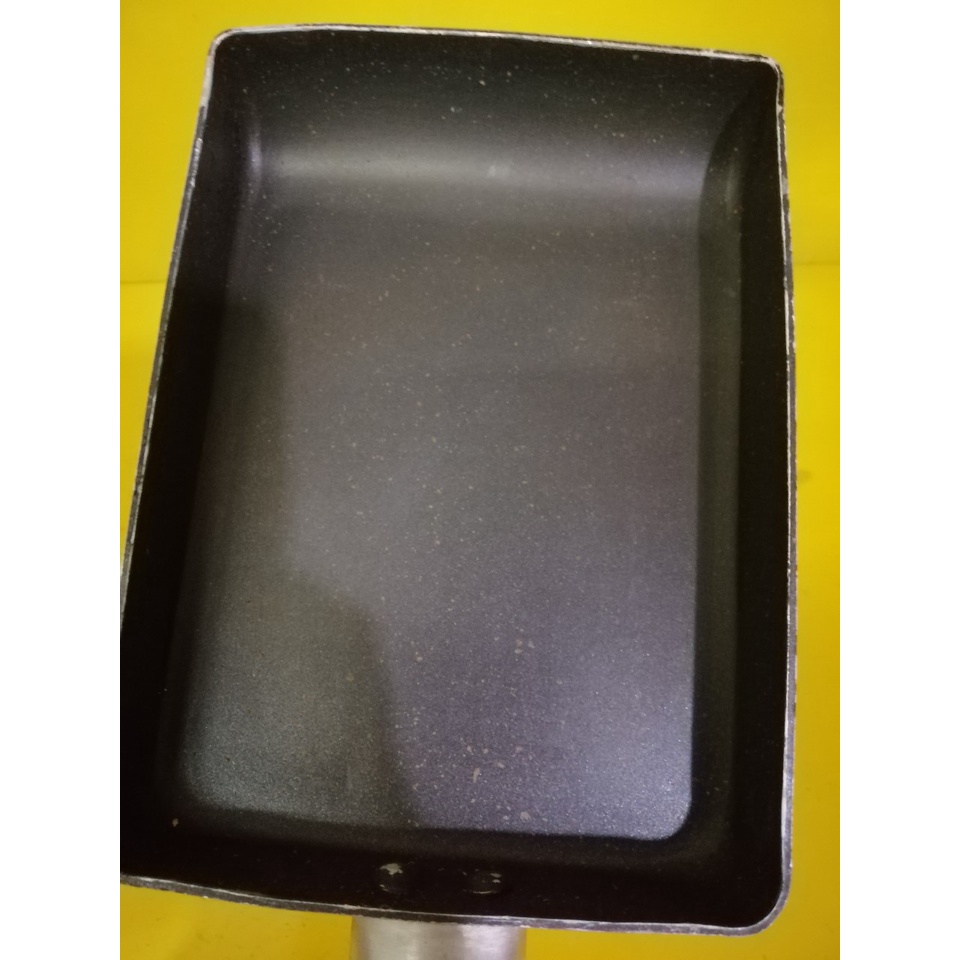 Chảo chống dính nội địa Nhật (hình chữ nhật), size 13*18cm, cao 3cm (mã 536), Dùng được bếp từ