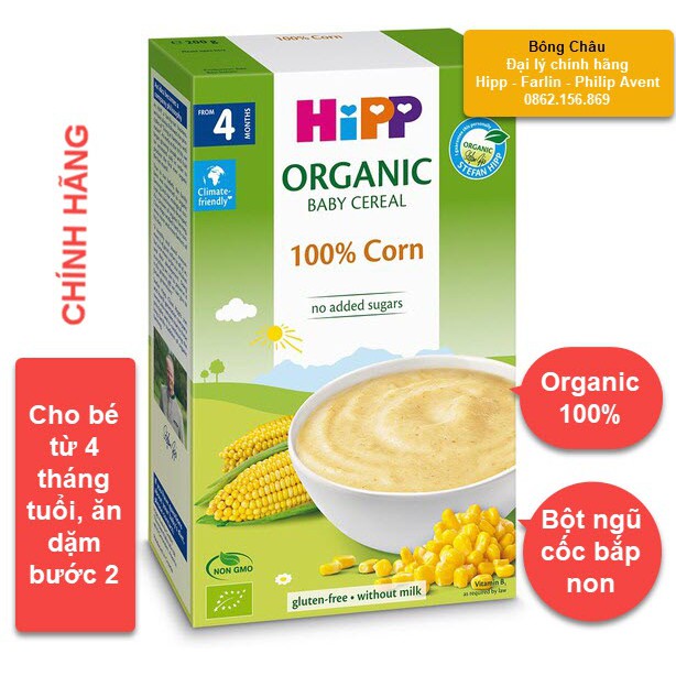 [Chính hãng] Bột ăn dặm HiPP cho bé từ 4M (organic)