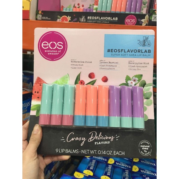 (Có sẵn) Son dưỡng môi eos thỏi tách set