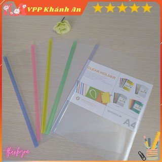 3 Chiếc File rút gáy, File kẹp tài liệu bìa trong A4
