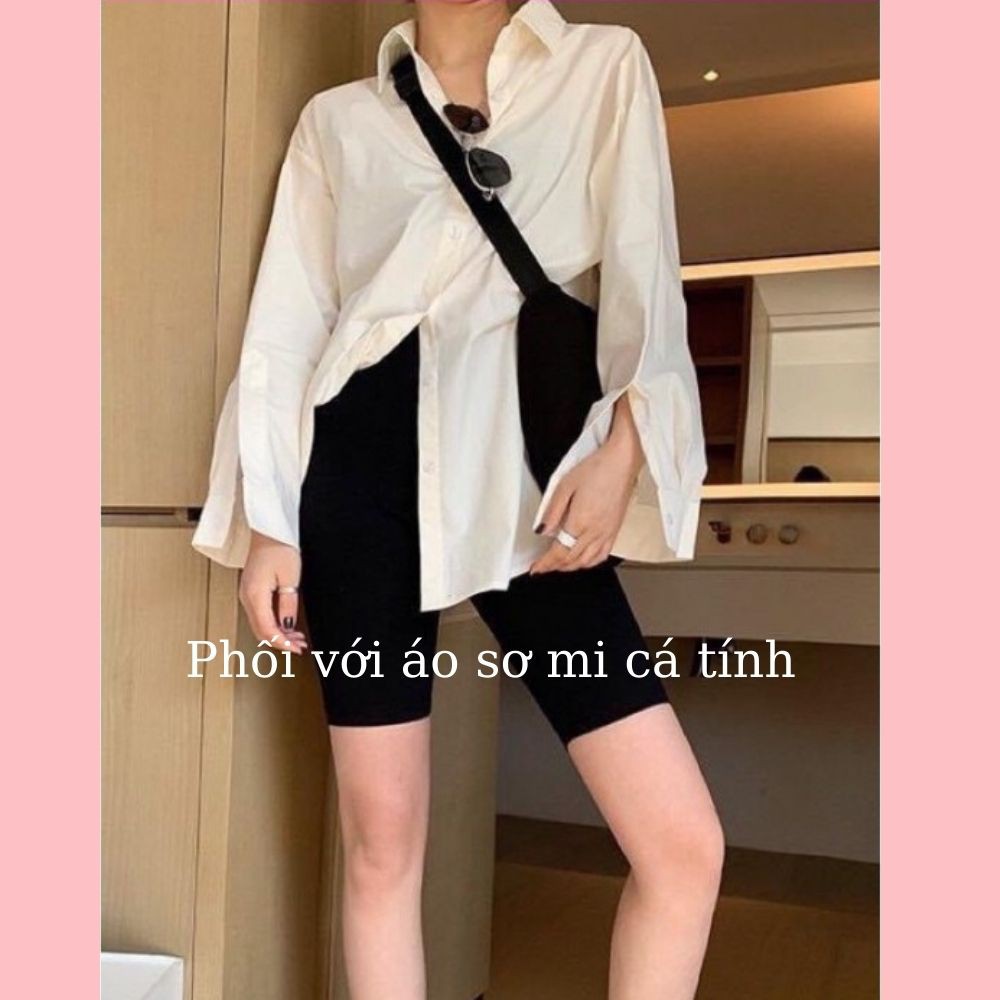 Quần legging nữ size S M L XL quần đùi Quần ngố [H.1995store] | BigBuy360 - bigbuy360.vn