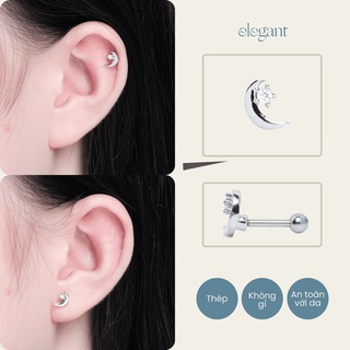  Khuyên tai đá MOON CRYSTAL STAR Elegant  Giá 1 chiếc  