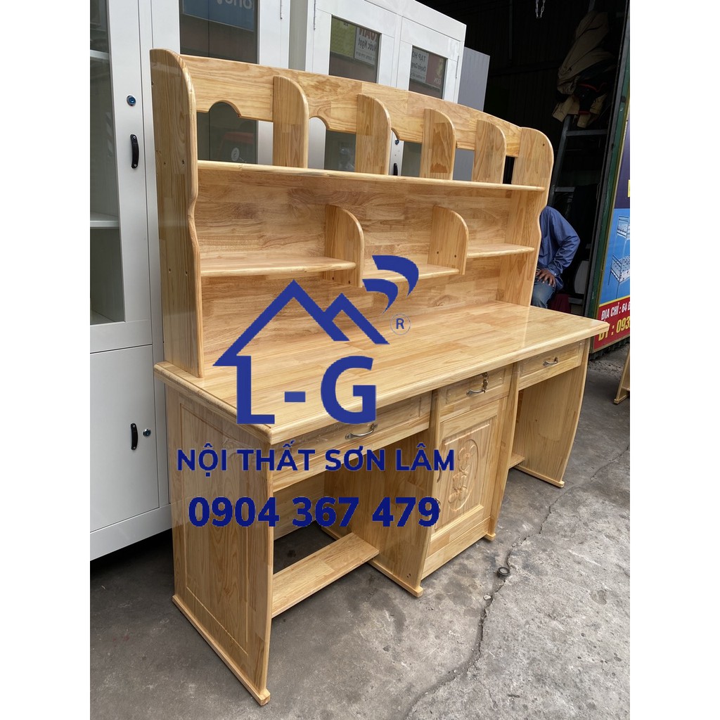 Bàn học sinh đôi - bàn học sinh gỗ thông tư nhiên đôi giá rẻ | BigBuy360 - bigbuy360.vn