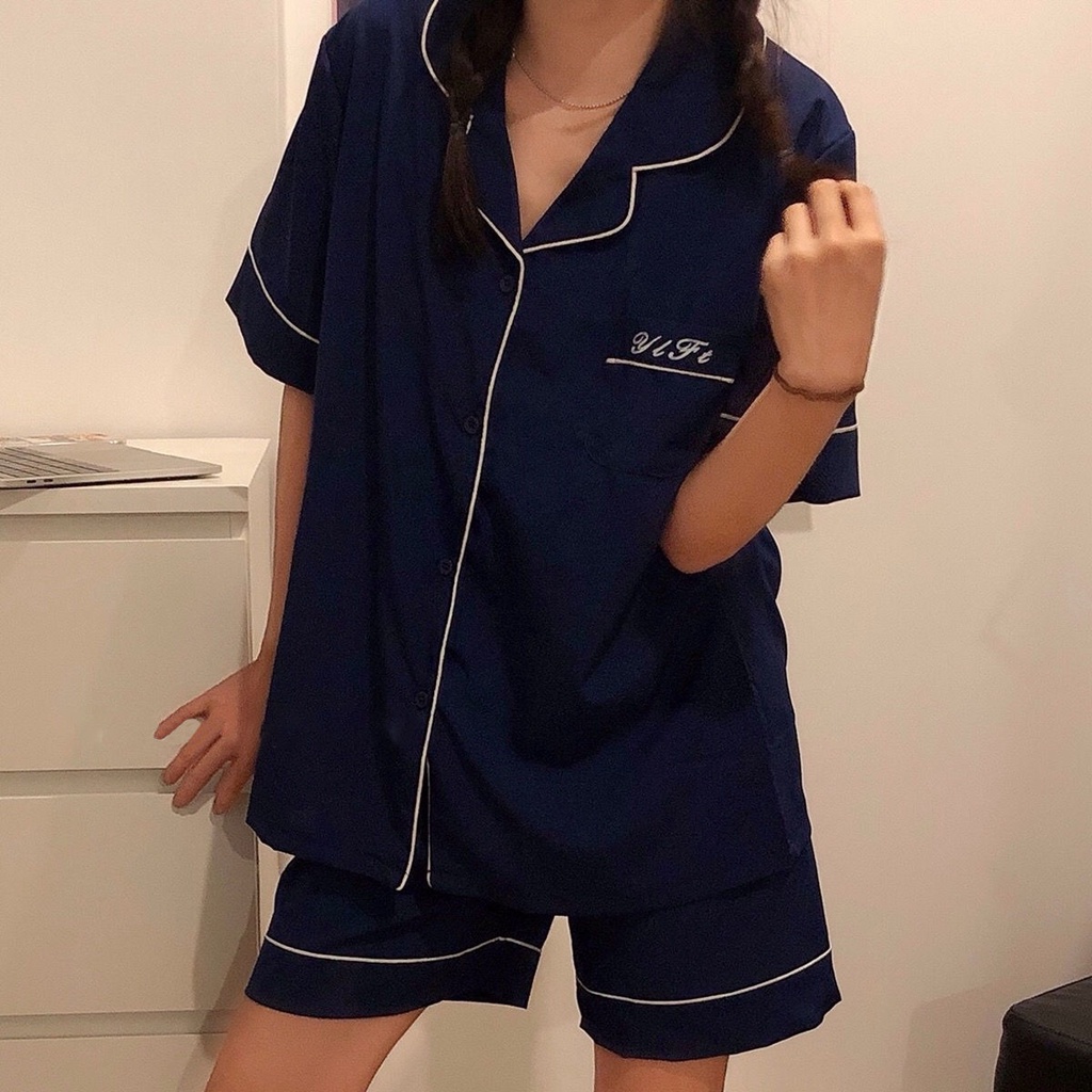 Bộ Đồ Ngủ Tay Ngắn Phong Cách Hàn Quốc Thời Trang Mùa Hè Cho Nữ | BigBuy360 - bigbuy360.vn