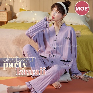 HÀNG SẴN_Bộ Ngủ Kiểu Cổ Yukata Dài Tay Thu Đông Mẫu Mới 2021