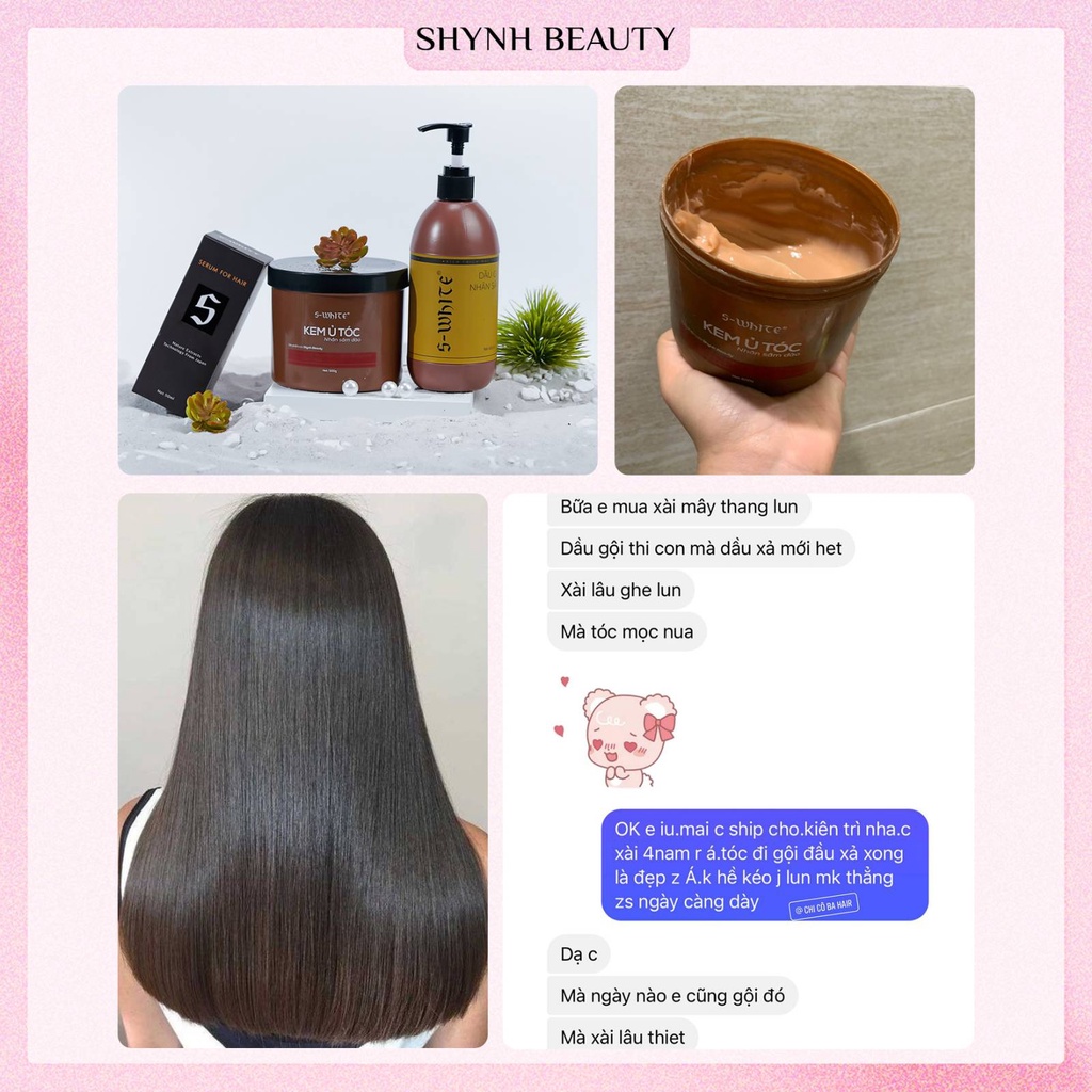 [MẪU MỚI]Kem Ủ Tóc Nhân Sâm Đào SWhite làm tóc chắc khỏe 500g