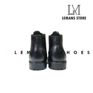 Giày Boots DR Cổ Lửng Black LeMans