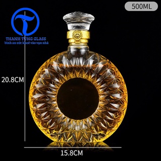 Chai đựng rượu thủy tinh XO 500ml ( CÓ TEM )