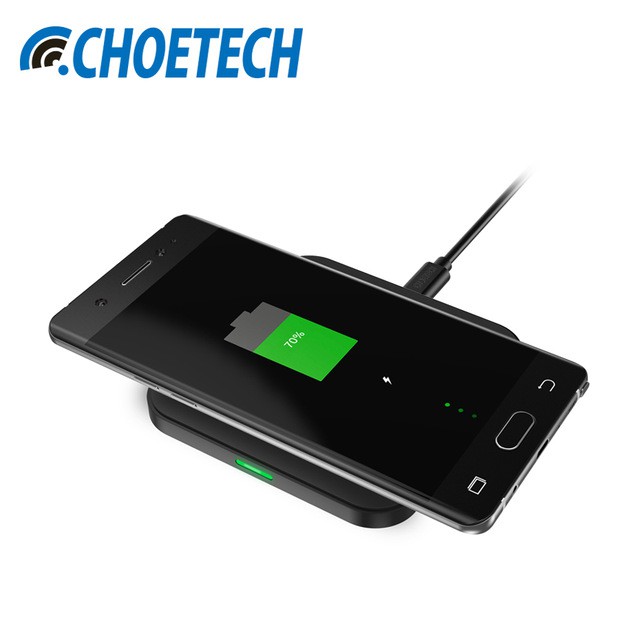 Đế sạc nhanh không dây CHOETECH T511S 10W (FastCharge) hotsale Amazon cho iPhone 8 iPhone X Samsung S6 S7 S8 S9