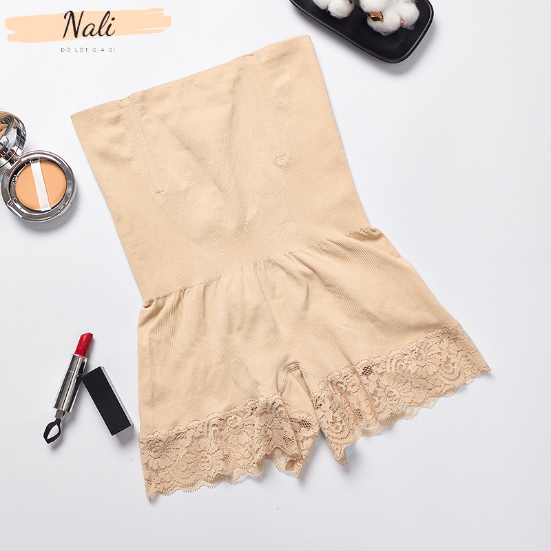 Quần gen nịt bụng có thanh chống cuộc, quần váy kết hợp quần gen phối ren cao cấp NL117 | BigBuy360 - bigbuy360.vn