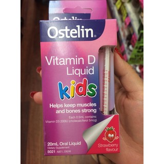 Vitamin D Ostelin dạng nước cho trẻ em - OSTELIN VITAMIN D KIDS LIQUID 20ML