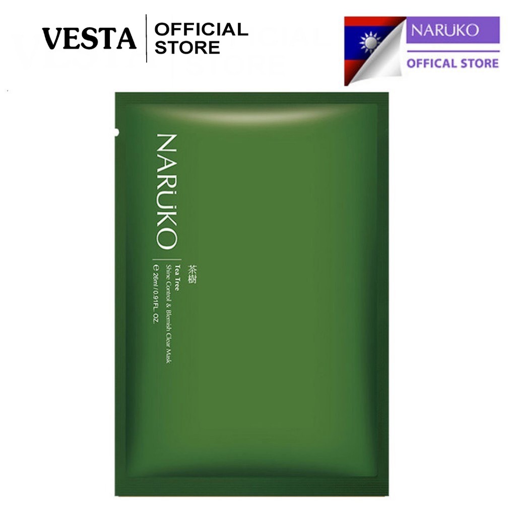 Mặt Nạ Naruko Tea Tree - Mask Kiểm Soát Dầu Và Mụn Trà Tràm 26ml - Hộp 8 Miếng | BigBuy360 - bigbuy360.vn