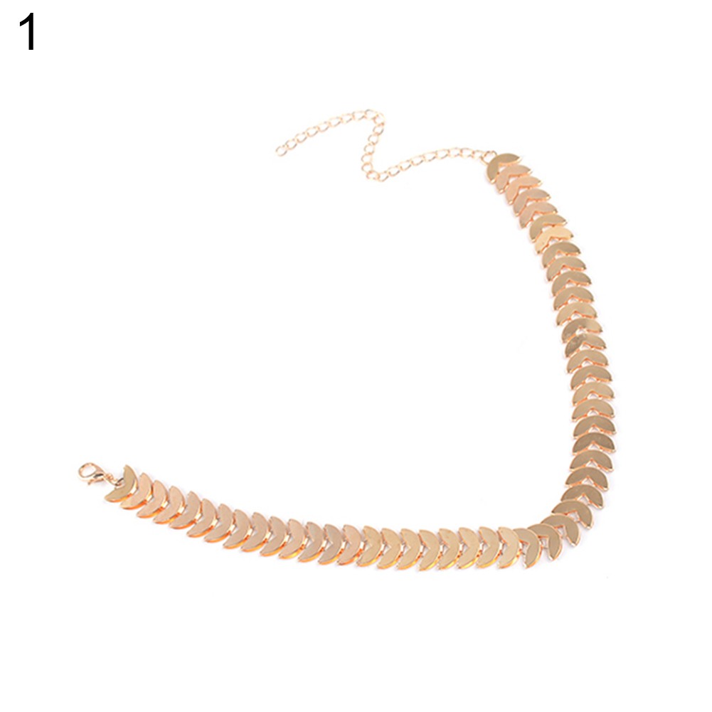 Vòng Cổ Choker Bằng Hợp Kim Họa Tiết Chiếc Lá Phong Cách Punk Cá Tính Cho Nữ